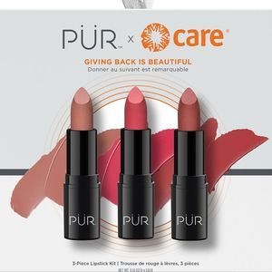 PÜR x CARE NIB Limited Edition 3-Piece Lipstick Kit